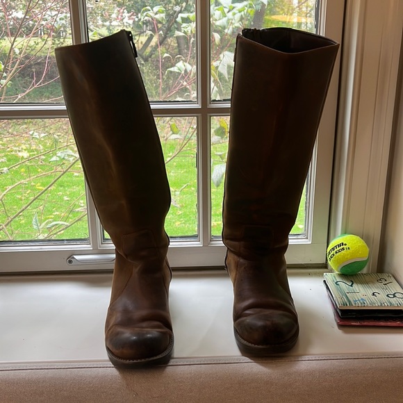 Clarks Women’s Knee High Leather Boots, Size 8.5 - Picture 1 of 2